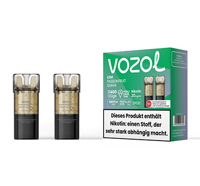 VOZOL Switch Pro Pods - Kiwi Passionfruit Guave -  2Pcs