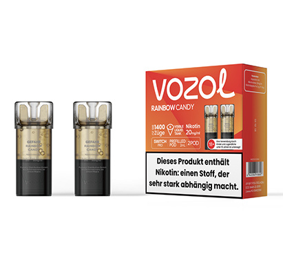 VOZOL Switch Pro Pods - Rainbow Candy -  2Pcs
