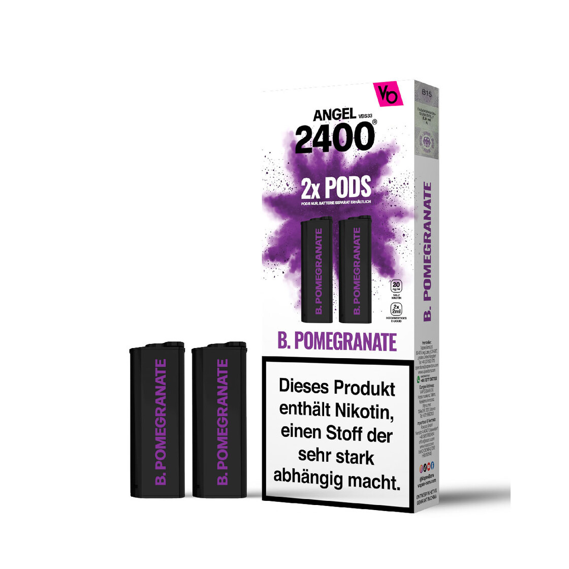Angel 2400 Pods - 2Pcs - B. Pomegranate