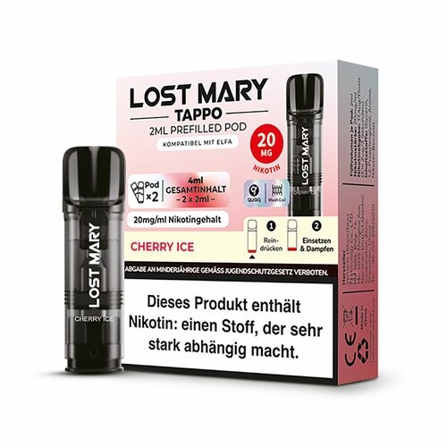ELF Bar - Lost Mary - TAPPO - Prefilled Pods - Cherry Ice - 2Pcs