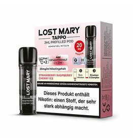 ELF Bar - Lost Mary - TAPPO - Prefilled Pods - Strawberry Raspberry Cherry Ice - 2Pcs