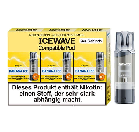 Icewave - Prefilled Pod - Banana Ice - 3Pcs