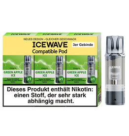 Icewave - Prefilled Pod - Green Apple - 3Pcs