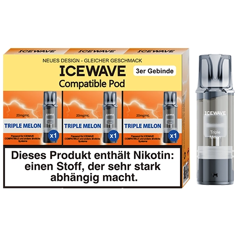 Icewave - Prefilled Pod - Tripple Melon - 3Pcs
