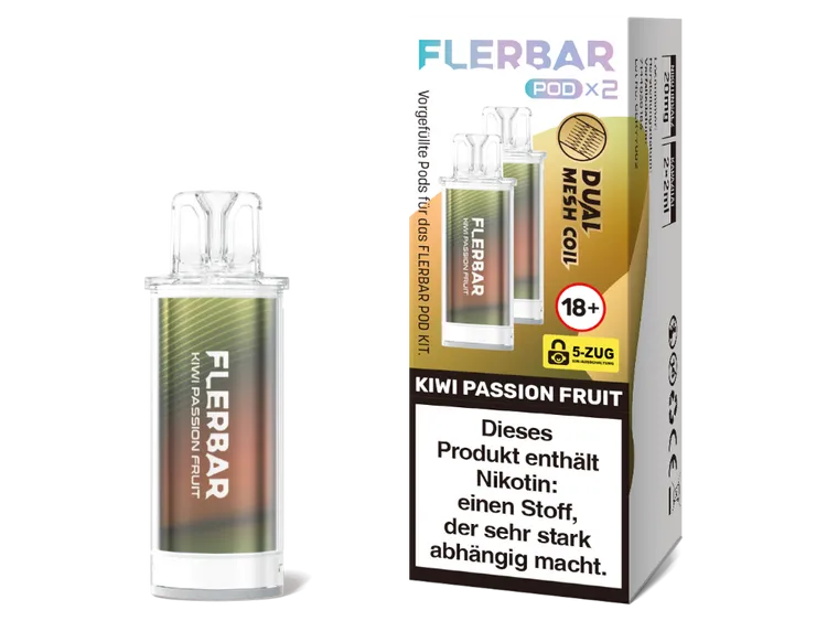 Flerbar POD - Kiwi Passion Fruit - 2Pcs