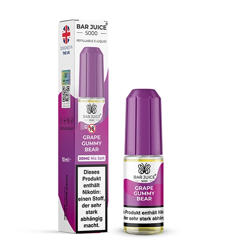 Bar Juice 5000 Nic Salt Grape Gummy Bear