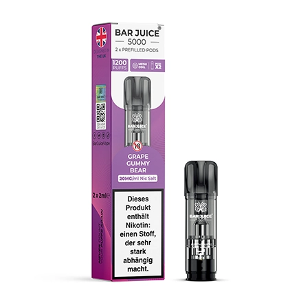 Bar Juice 5000 Pods - Grape Gummy Bear - 2Pcs