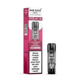 Bar Juice 5000 Pods - Strawberry Cherry Raspberry - 2Pcs