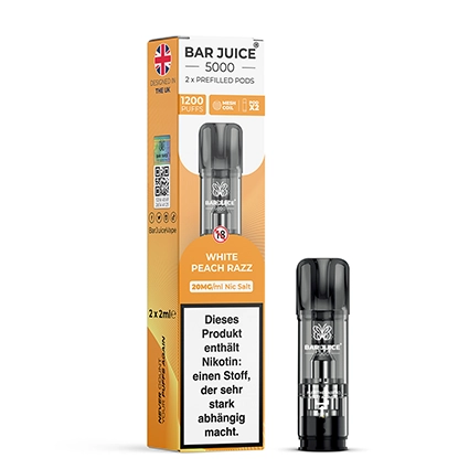Bar Juice 5000 Pods - White Peach Razz  - 2Pcs