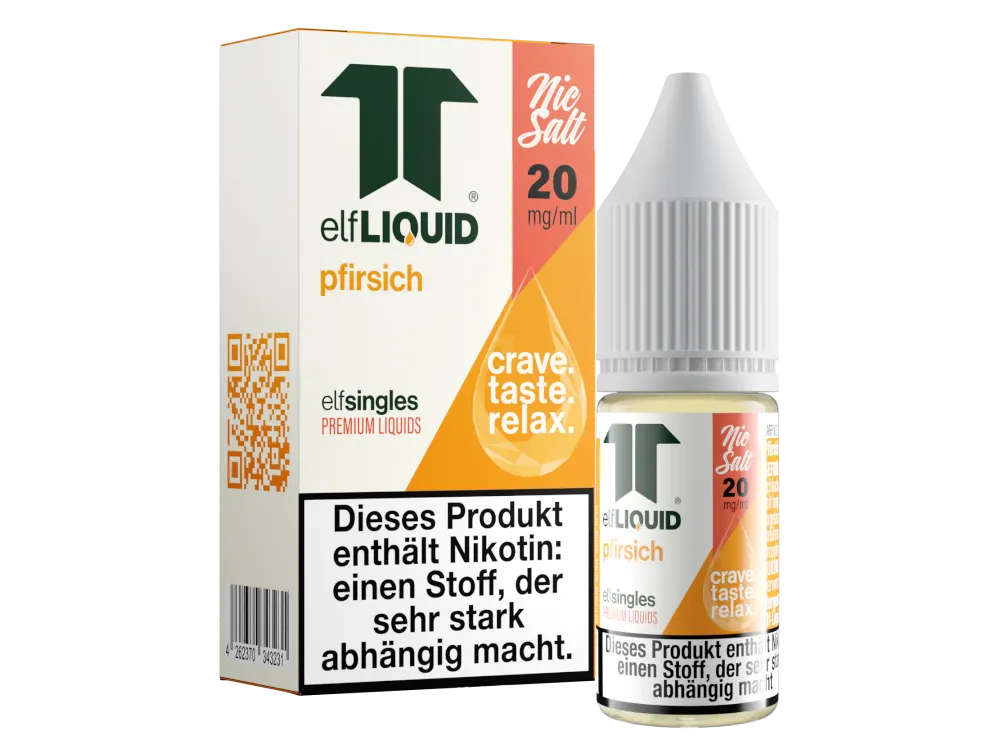 Elf-Liquid - Single -  Pfirsich - Nikotinsalz Liquid