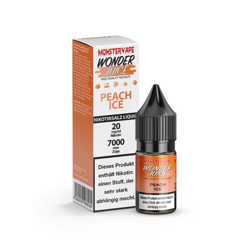 WonderJuice - Peach Ice - Nikotinsalz - 10ml