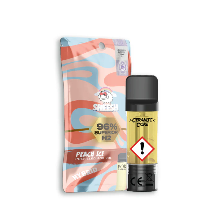 Sheesh Pod | 96% Superior Blend | Peach Ice