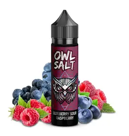 OWL Salt Longfill Blueberry Sour Raspberry Aroma 10 ml in 60 ml