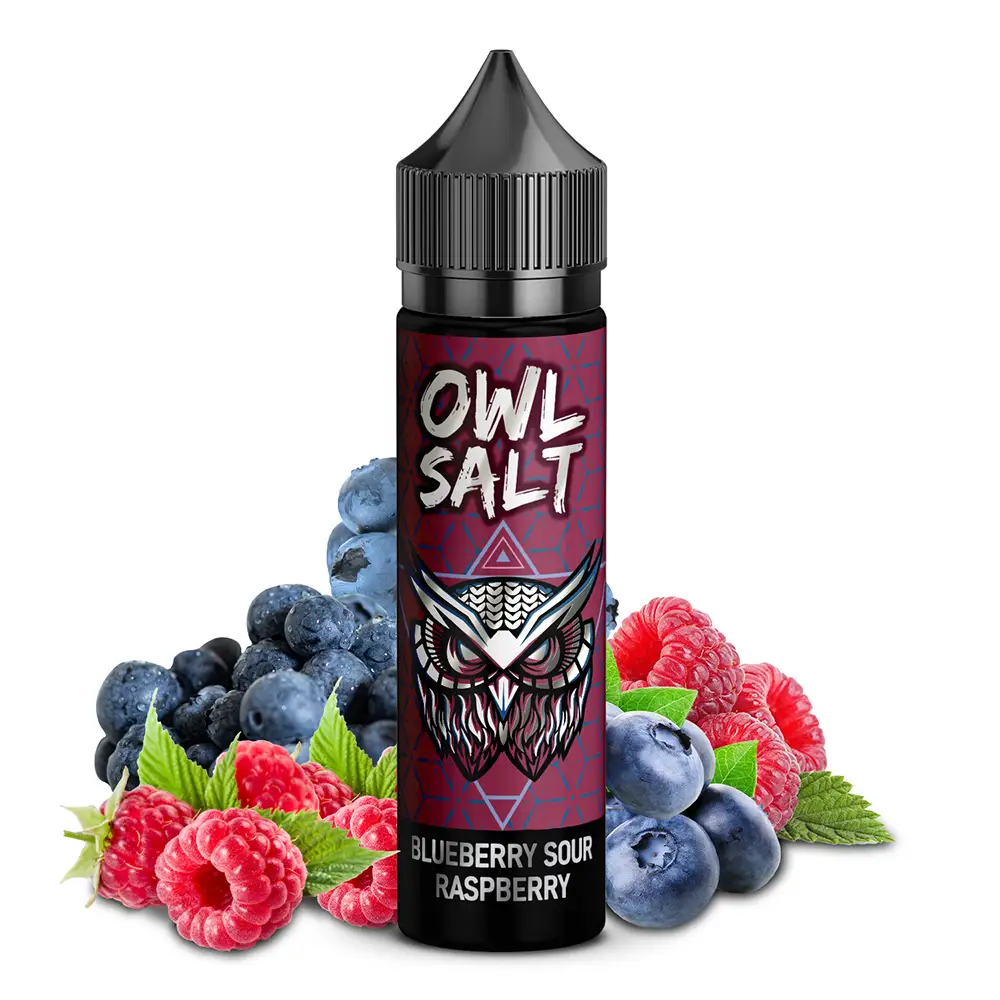 OWL Salt Longfill Blueberry Sour Raspberry Aroma 10 ml in 60 ml