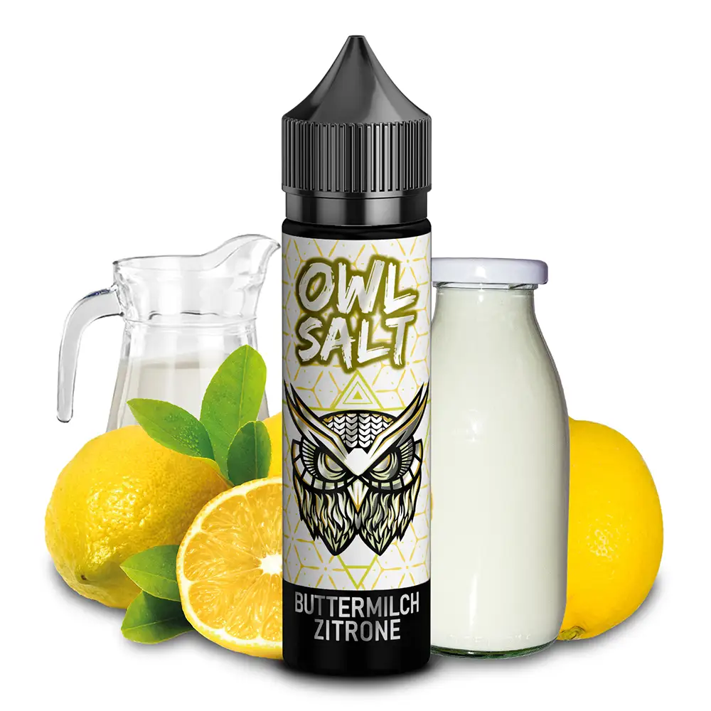 OWL Salt Longfill Buttermilch Zitrone Aroma 10 ml in 60 ml