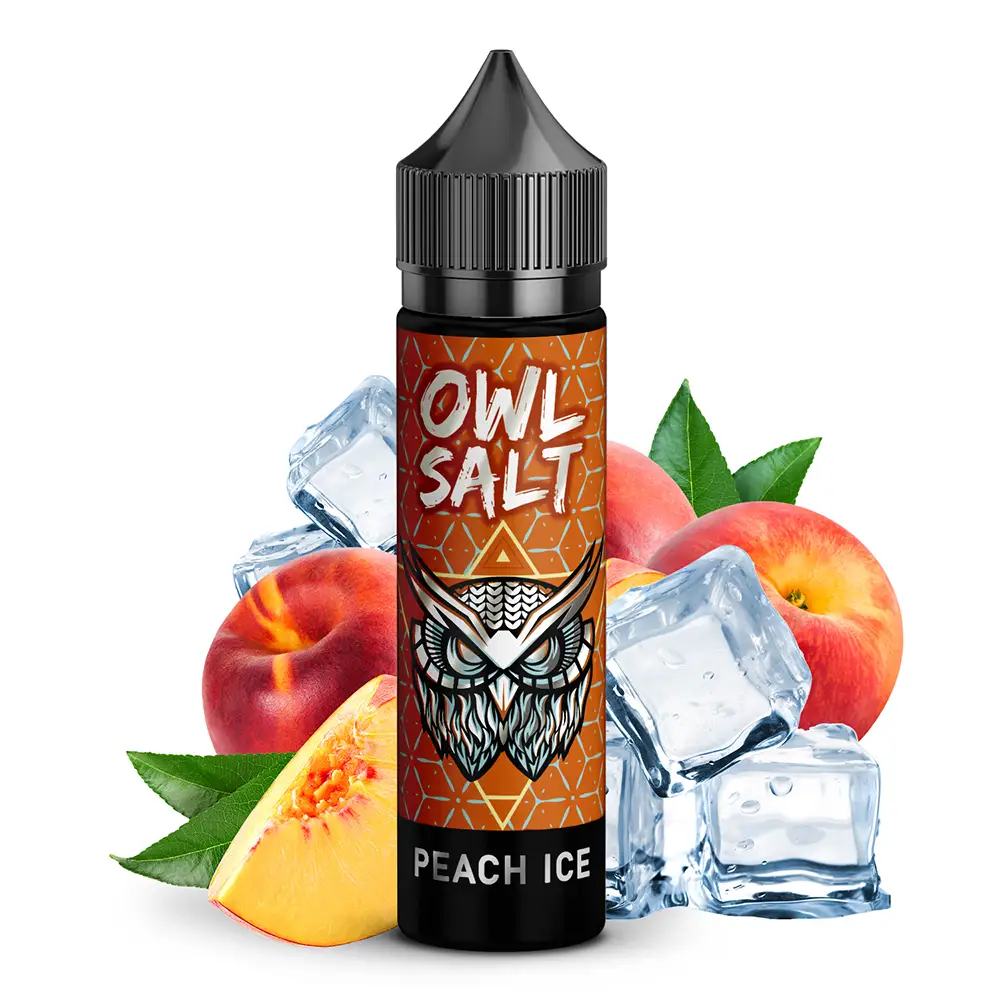 OWL Salt Longfill Peach Ice Aroma 10 ml in 60 ml