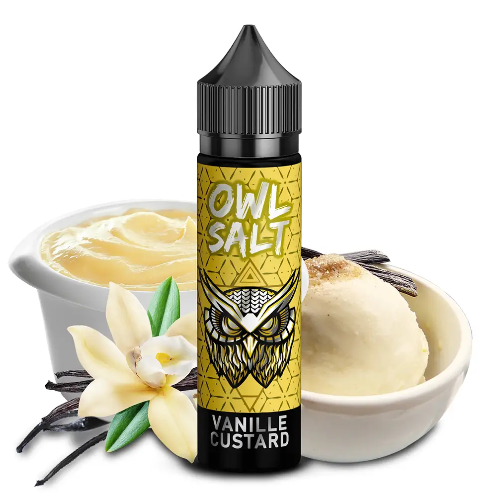 OWL Salt Longfill Vanille Custard Aroma 10 ml in 60 ml