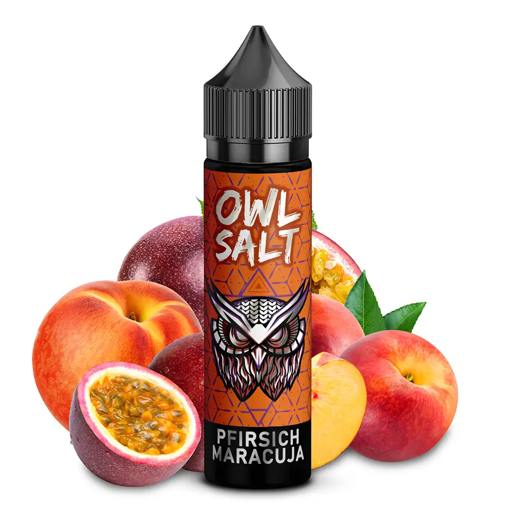 OWL Salt Longfill Pfirsich Maracuja Aroma 10 ml in 60 ml