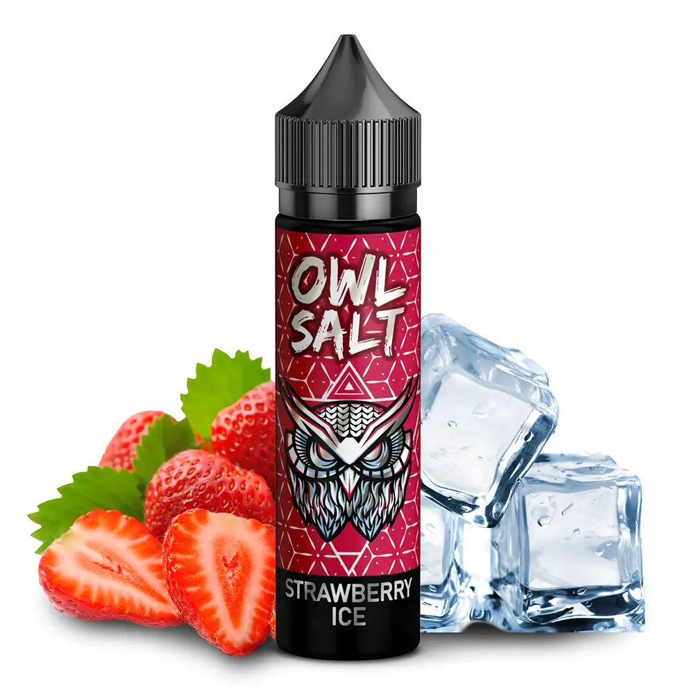 OWL Salt Longfill Strawberry Ice Aroma 10 ml in 60 ml