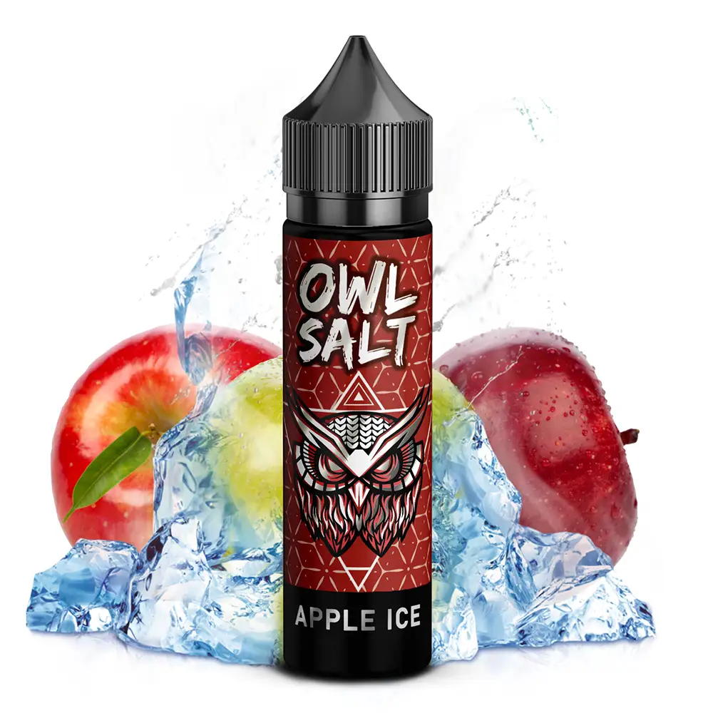 OWL Salt Longfill Apple Ice Aroma 10 ml in 60 ml