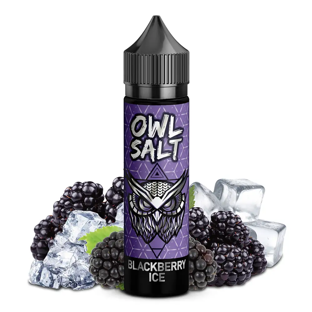 OWL Salt Longfill Blackberry Ice Aroma 10 ml in 60 ml