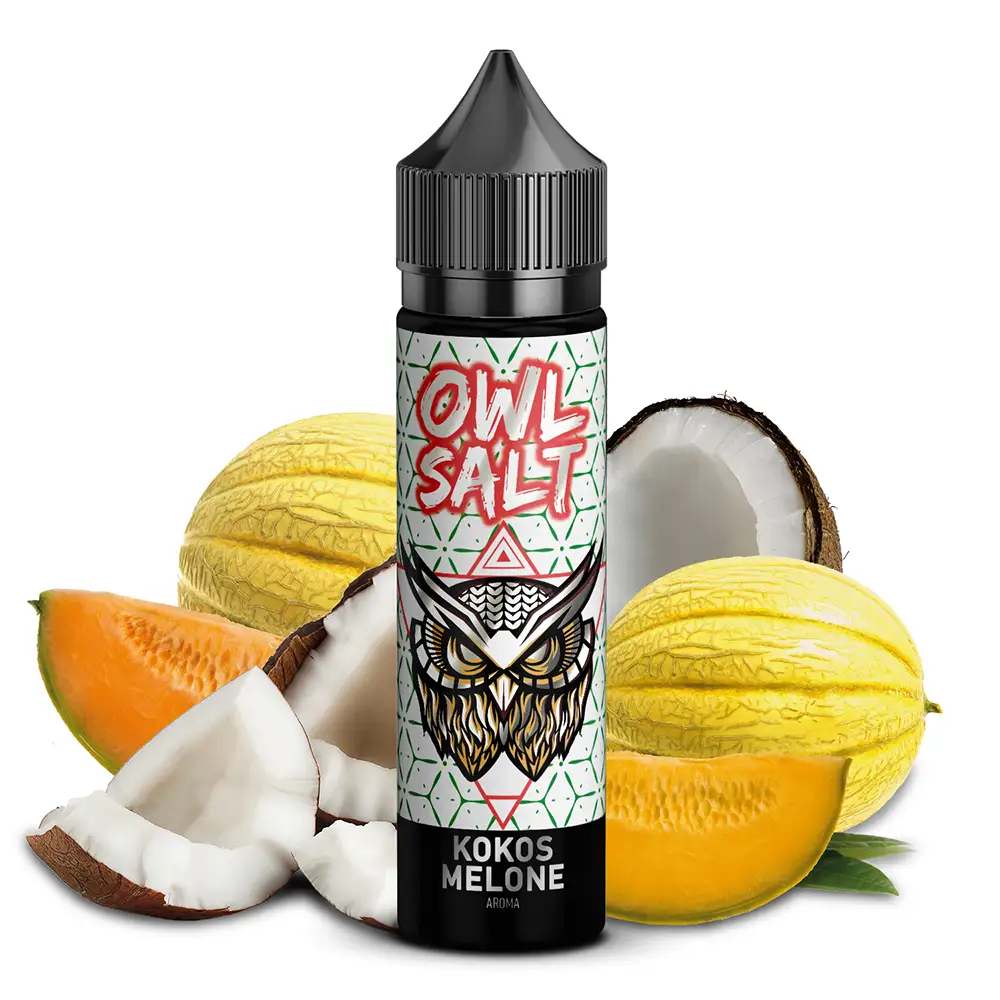 OWL Salt Longfill Kokos Melone Aroma 10 ml in 60 ml