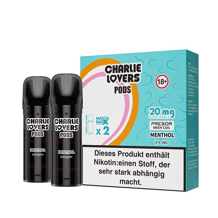 Charlie Lovers MESH Pods - MENTHOL - 2St - (Elfa Kompatibel)