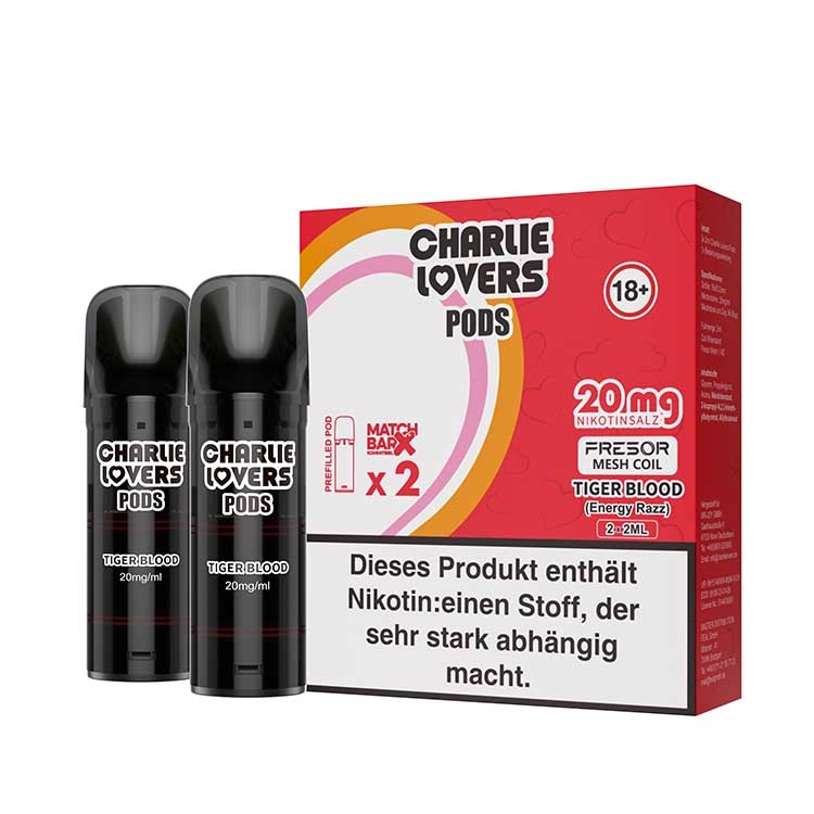 Charlie Lovers MESH Pods - TIGER BLOOD - 2St - (Elfa Kompatibel)