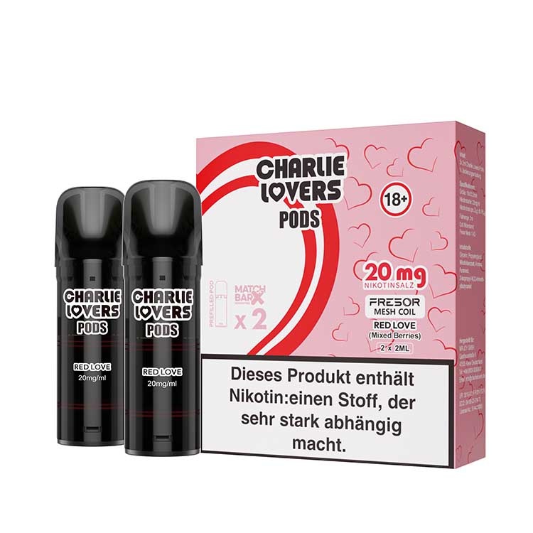 Charlie Lovers MESH Pods - RED LOVE - 2St - (Elfa Kompatibel)