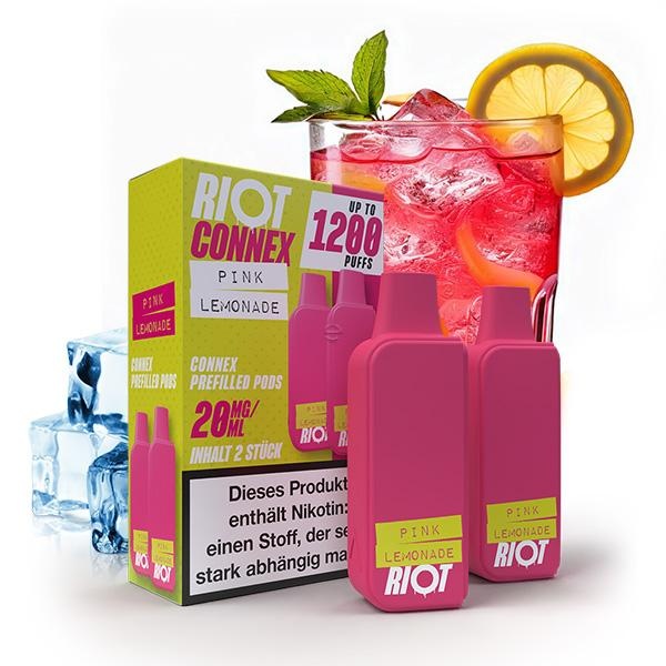 RIOT SQUAD Connex Pod - Pink Lemonade - 2Pcs