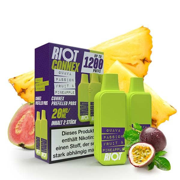 RIOT SQUAD Connex Pod - Guava Passionfruit & Pineapple - 2Pcs