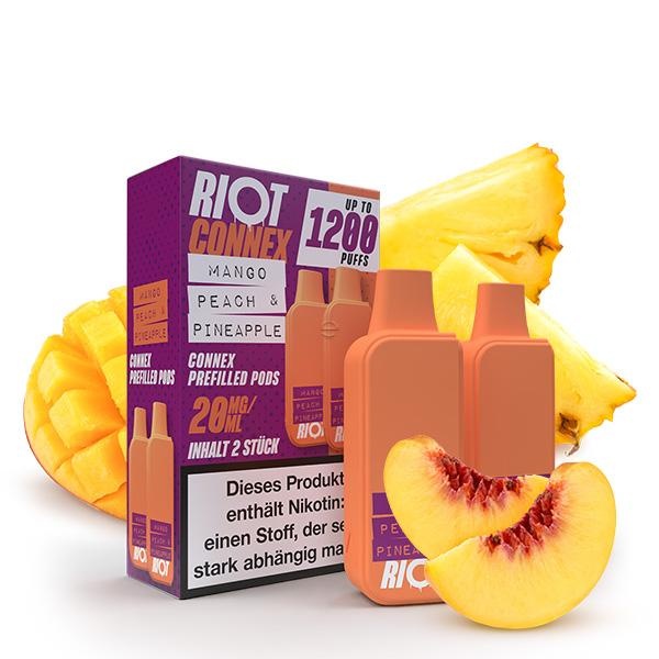 RIOT SQUAD Connex Pod - Mango Peach & Pineapple - 2Pcs