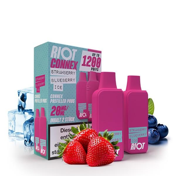 RIOT SQUAD Connex Pod - Strawberry Blueberry Ice - 2 Pcs