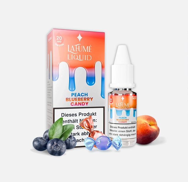 La Fume Nikotinsalz Liquid Peach Blueberry Candy