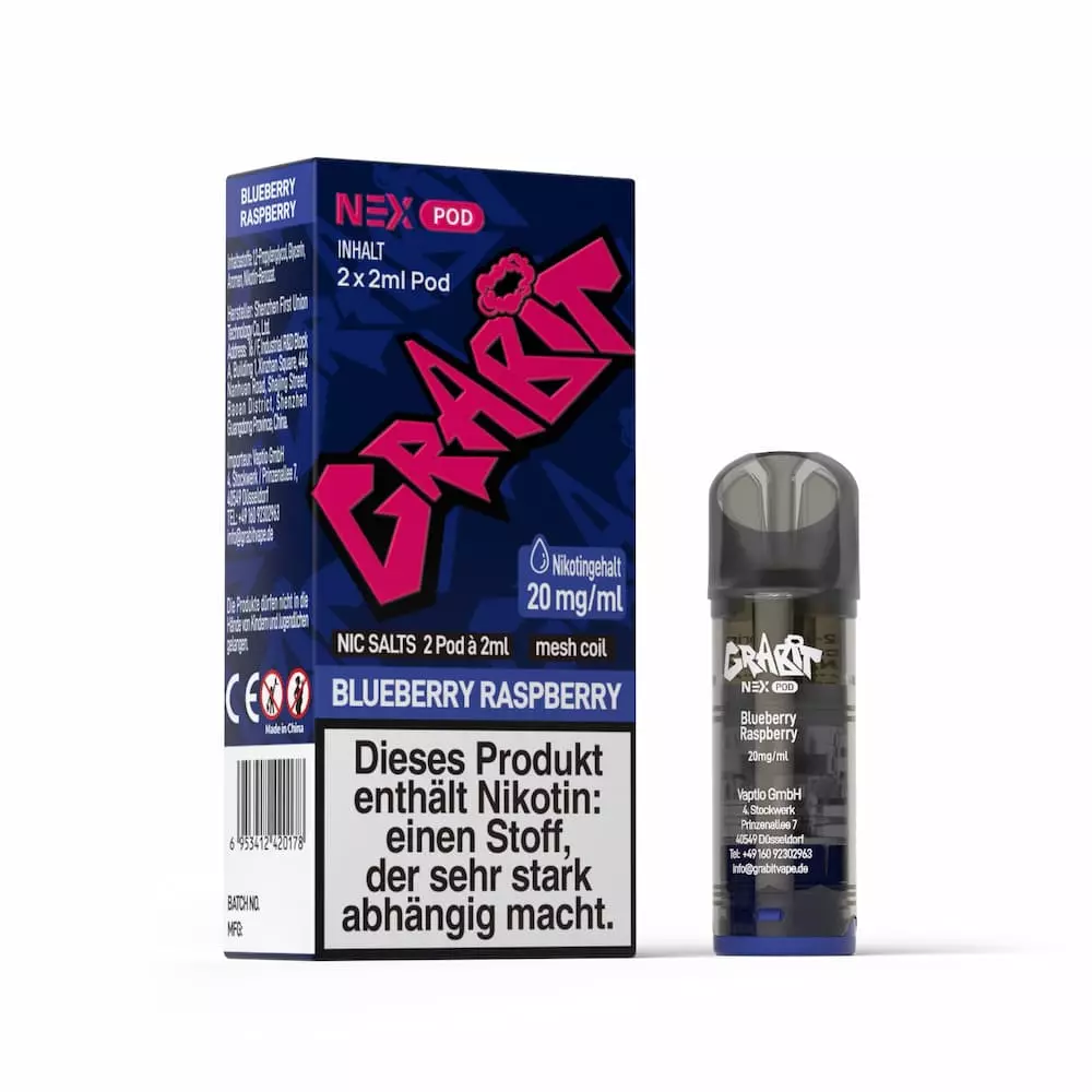 Grabit Nex Pods -  Blueberry Raspberry - 2Pcs