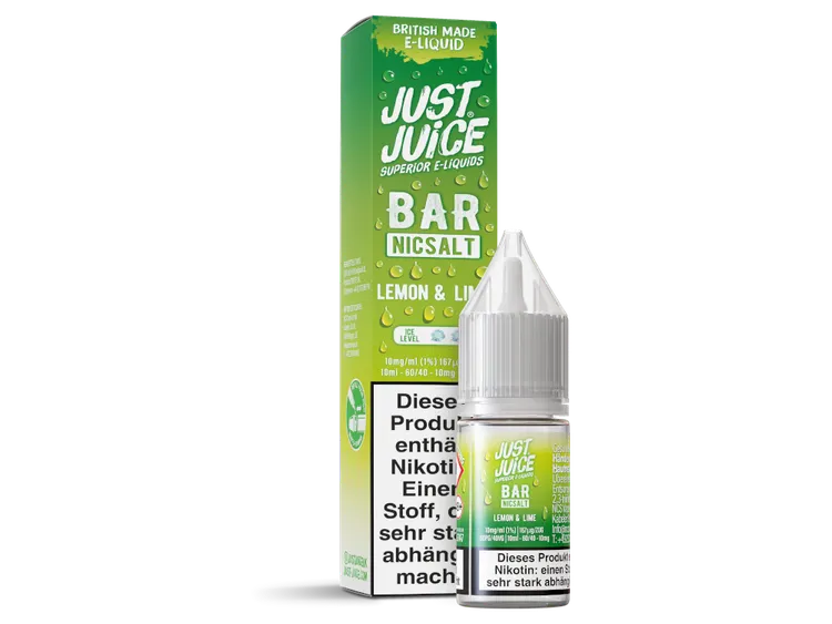 Just Juice - Bar - Lemon & Lime - Nikotinsalz Liquid