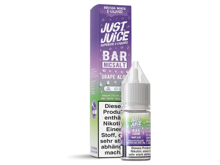 Just Juice - Bar - Grape Aloe - Nikotinsalz Liquid