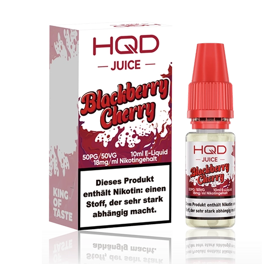 HQD Juice Nikotinsalz Liquid Blackberry Cherry