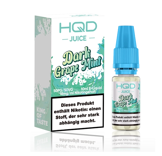 HQD Juice Nikotinsalz Liquid Dark Grape Mint