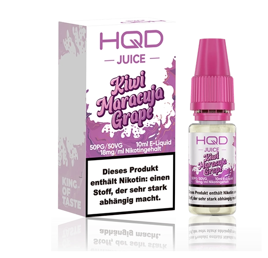 HQD Juice Nikotinsalz Liquid Kiwi Maracuja Grape