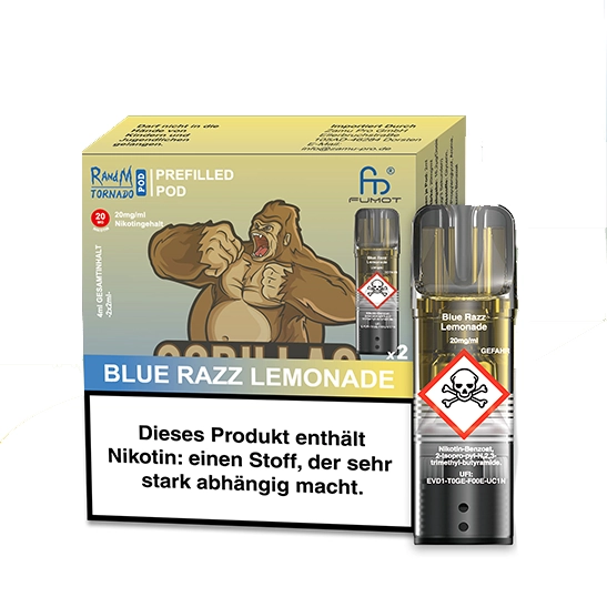 Randm tornado pod blue razz lemonade