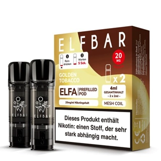 Elfbar Elfa Pod - GOLDEN TOBACCO