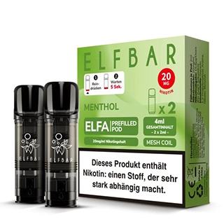 Elfbar Elfa Pod - MENTHOL