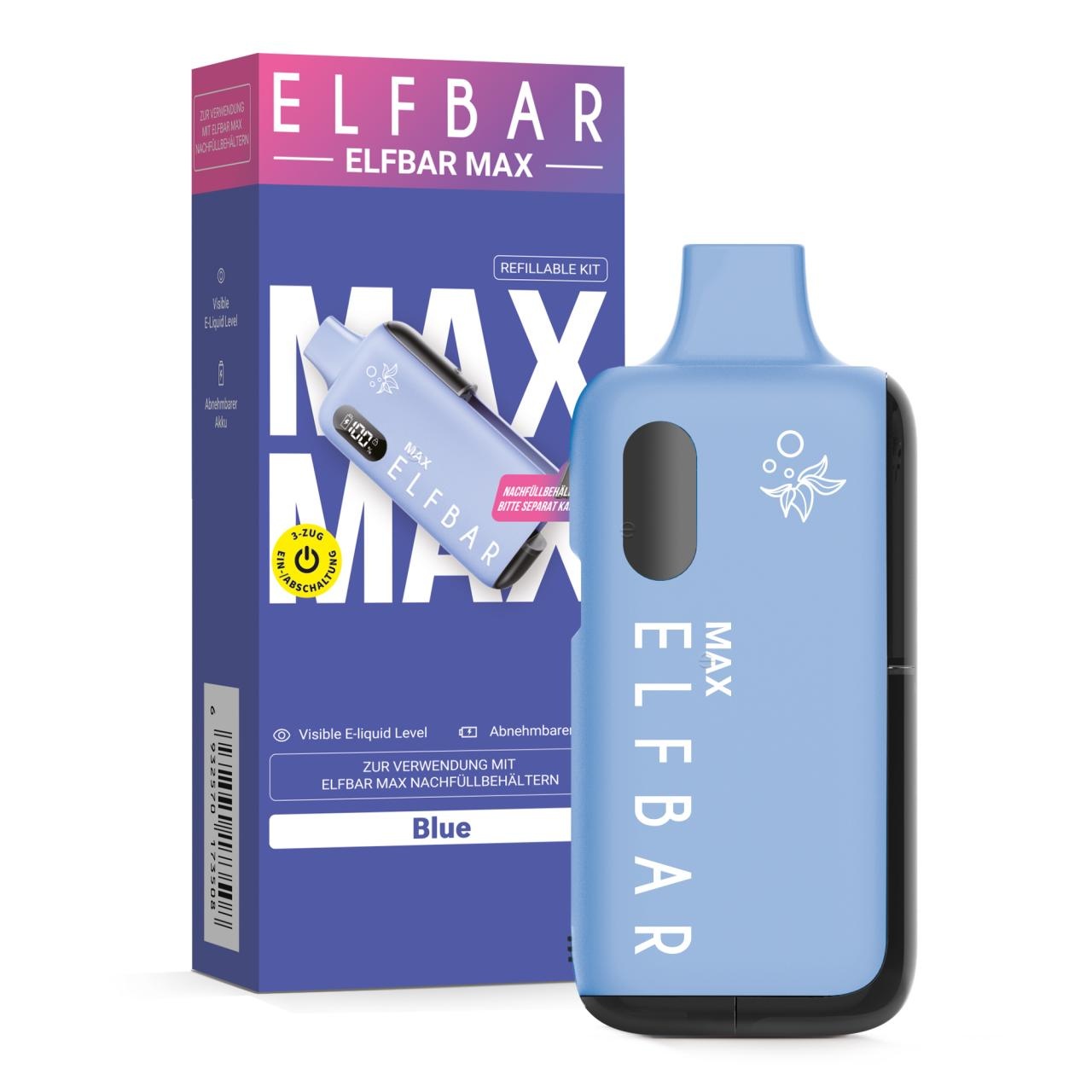Elfbar ELF BAR MAX – Device kaufen | Das leistungsstarke Pod-System für 10 ml Refill Pods