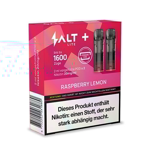 Salt Plus Lite Pods - Raspberry Lemon - 2Pcs
