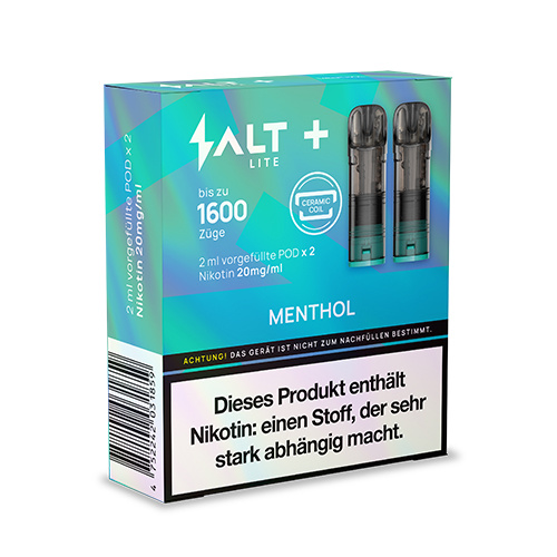 Salt Plus Lite Pods kaufen – Hochwertige NicSalt Pods mit Leichter Intensität