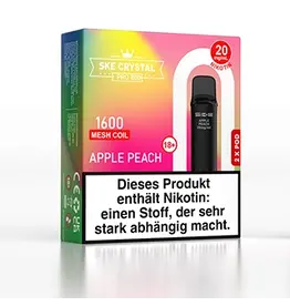 SKE Crystal 800 Pro Pod - Apple Peach - 2Pcs
