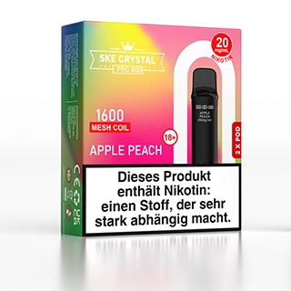 SKE Crystal 800 Pro Pod - Apple Peach - 2Pcs
