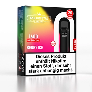 SKE Crystal 800 Pro Pod - Berry Ice - 2Pcs