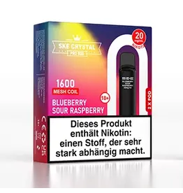 SKE Crystal 800 Pro Pod - Blueberry Sour Raspberry - 2Pcs